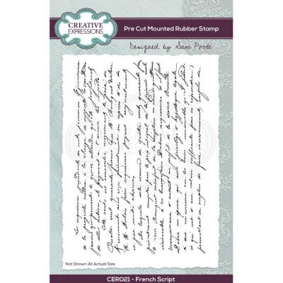 Creative Expressions Clear Stamp - French Script